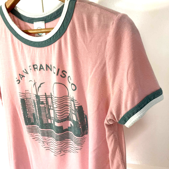 SAN FRANCISCO Pink & Gray Soft Tee - Picture 3 of 6
